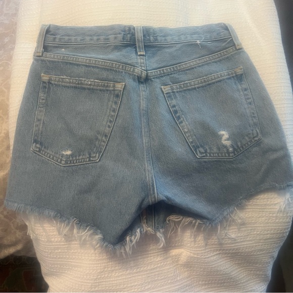 Agolde Parker Long Jean Shorts - Picture 4 of 8
